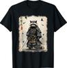 Funny Samurai Raccoon Japanese Warrior Vintage Anime T Shirts