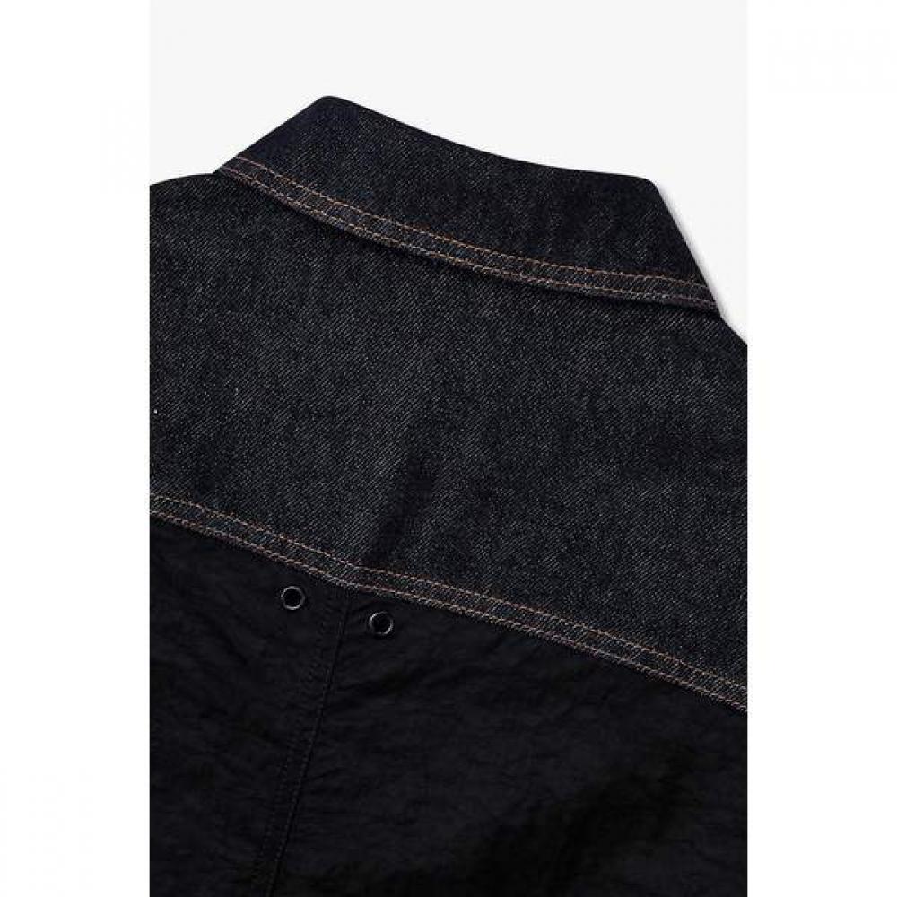 Voice Of Voices Woven Mix Washed Denim Jacket 7156310004