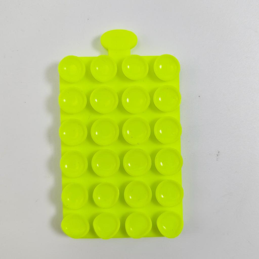 24-Piece Double-Sided Thick Silicone Suction Cups for Phone/Tablet Car Mount
