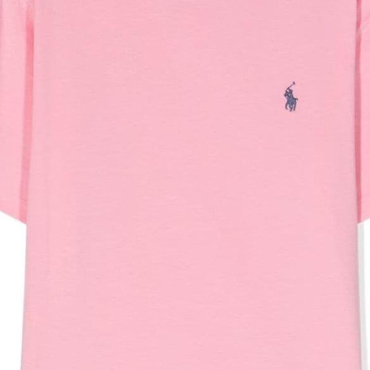 Polo Ralph Lauren Kids T-Shirt Round Neck Logo Print Short Sleeve Kids Tops Pink 323832904-137