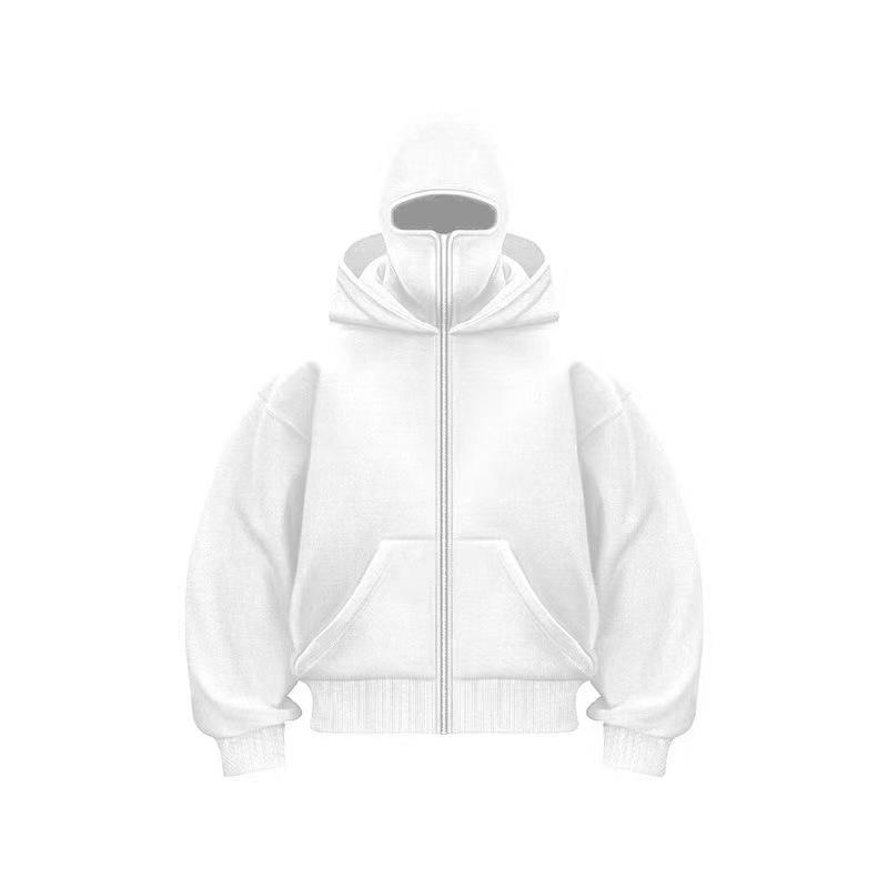 Spring & Autumn Double-Layer Hooded Zipper Sweatshirt: Unique Street Style for Couples