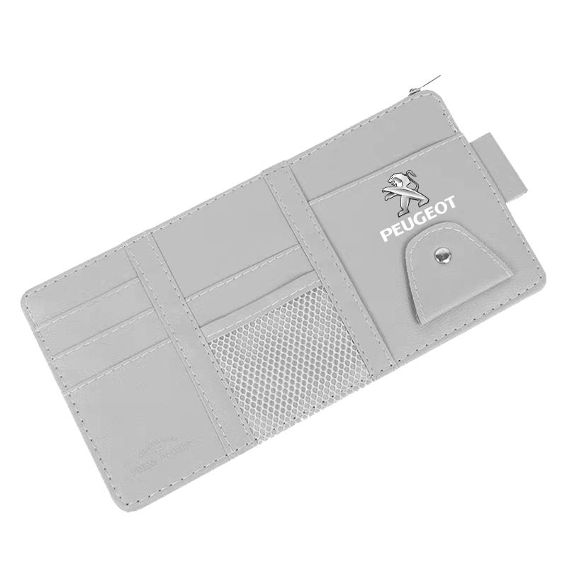 Car Sun Visor Point Type Multi-function Storage Bag Car Accessories For Peugeot 308 408 508 RCZ 208 3008 2008 206 207 108 406 407 408 206 207 306 307