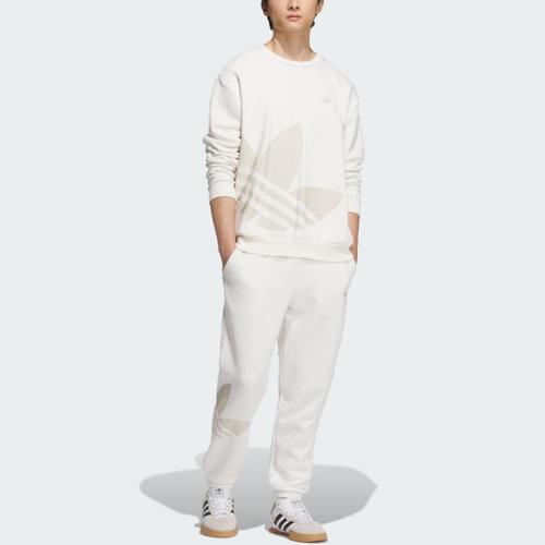 Adidas Originals Sports Casual Crewneck Pullover Sweatshirt, Unisex, White