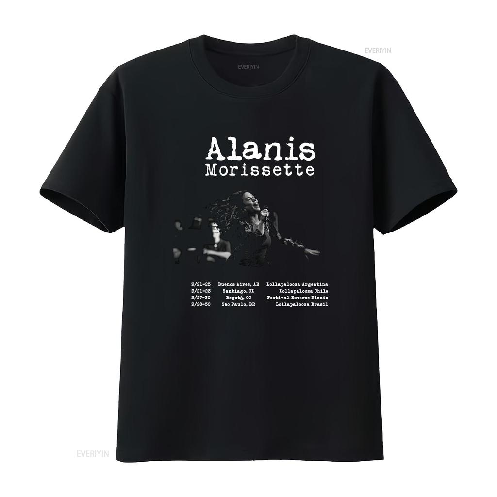 NEW Popular Alanis Morissette Tour For Fan s to XL T shirt BF vintage Washed homme designer clothes Stretched Stylish