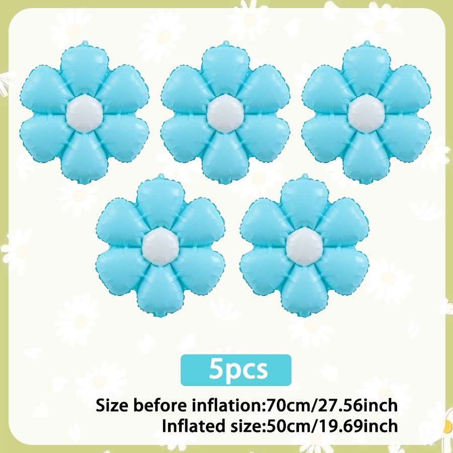 Candy Daisy Flower Balloon Sunflower Theme Aluminum Foil Balloon Birthday Party Shower Wedding Decoration Flower Balloon