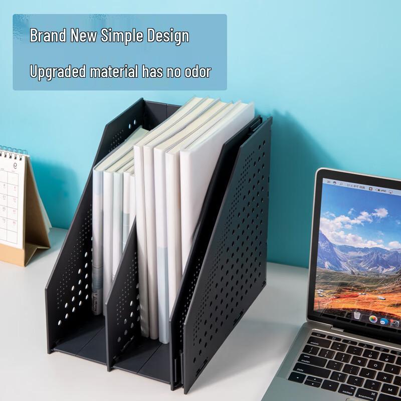 Deli Foldable 3-Tier Desk File Organizer