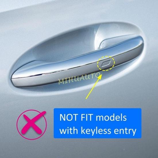 Glossy Black Car Door Handle Strip Cover Trim For -2025 Mercedes C Class GLC
