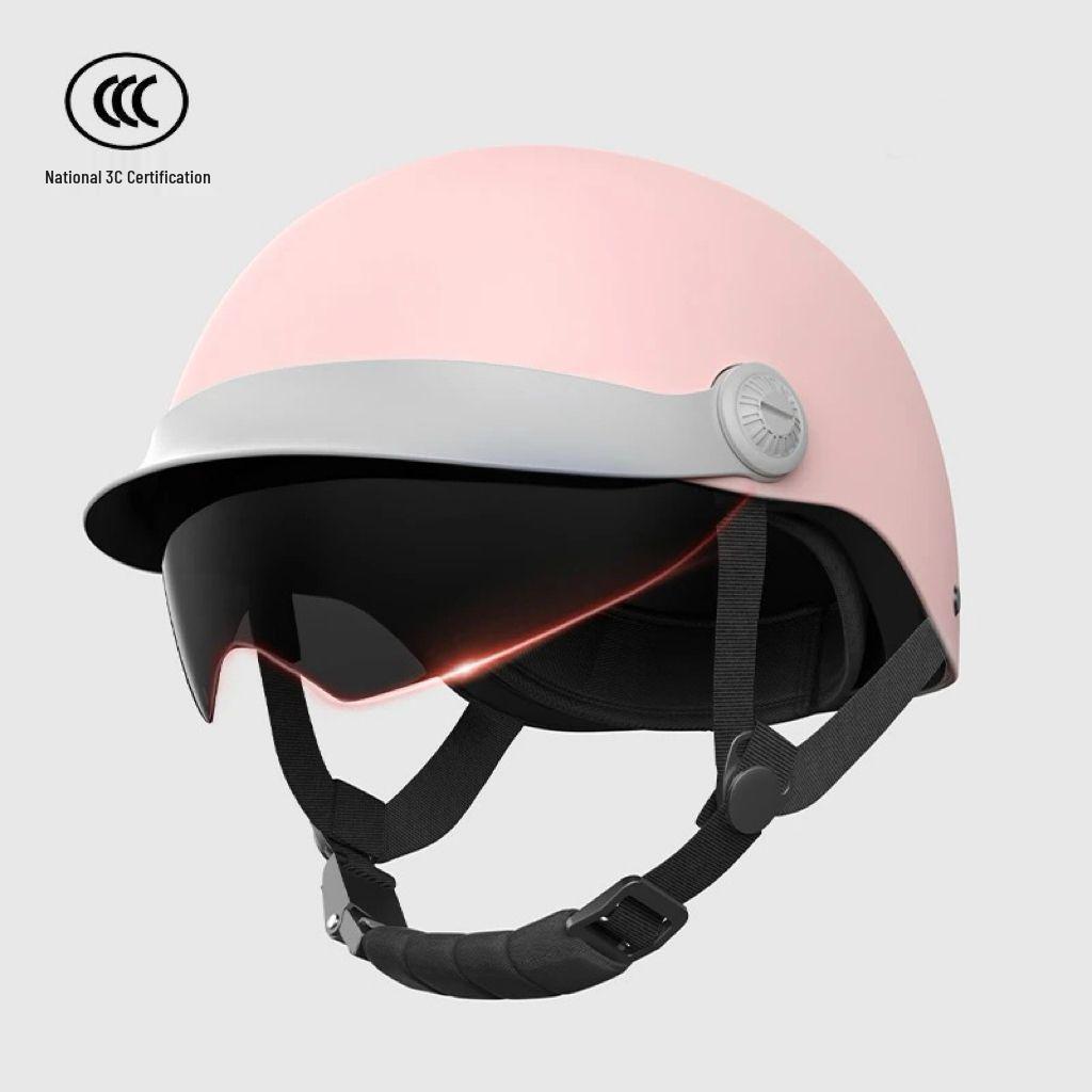 Certified Electric Vehicle Summer Sun Protection Retro Half Helmet for Men & Women