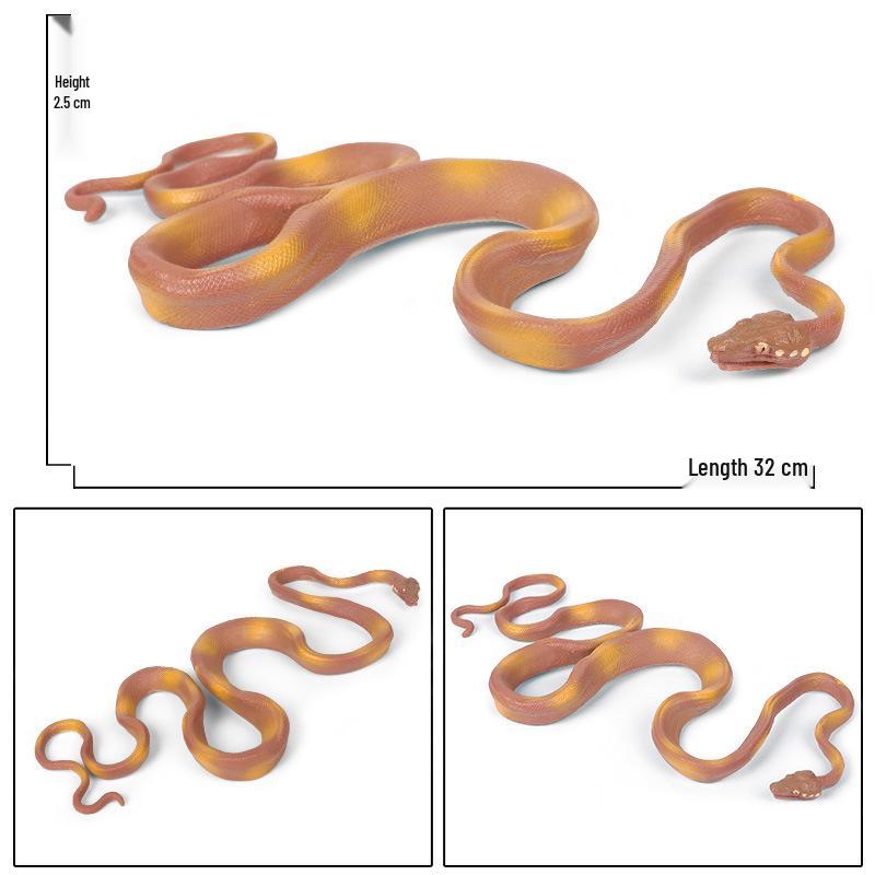 Large Snake Simulation Model - Giant Python & Cobra Children's Toy Ornament