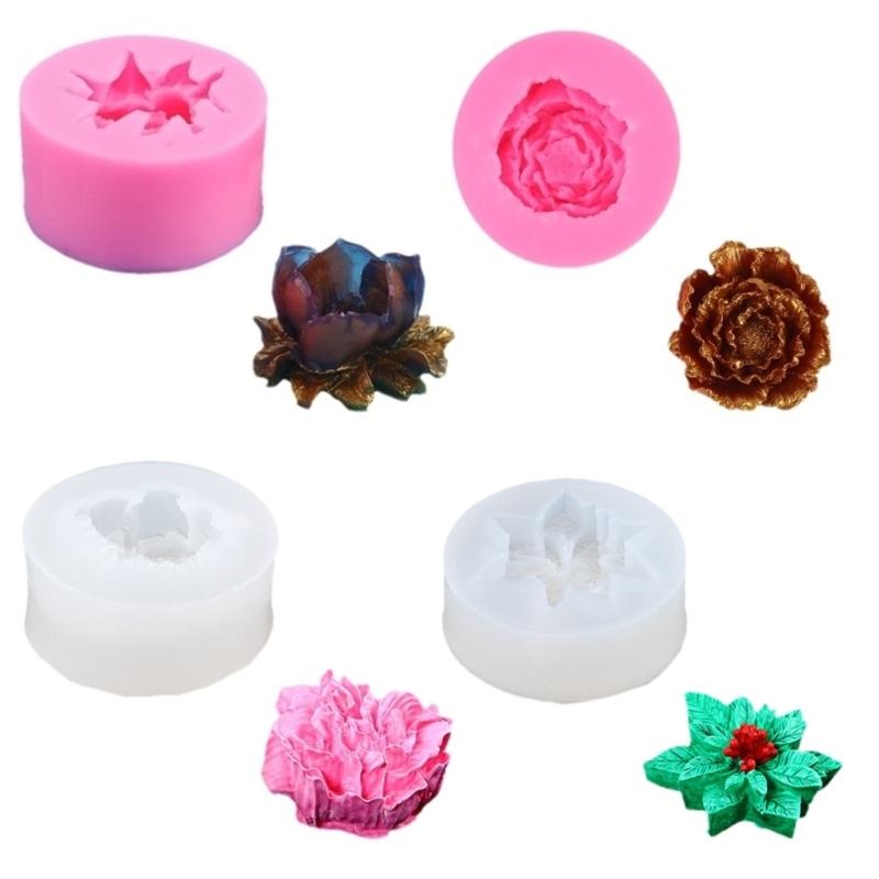 Silicone Mousse Mold Dessert Moulds Flower Shaped Chocolate Moulds Baking Supplies Fondant Moulds Gift for Baking Lover