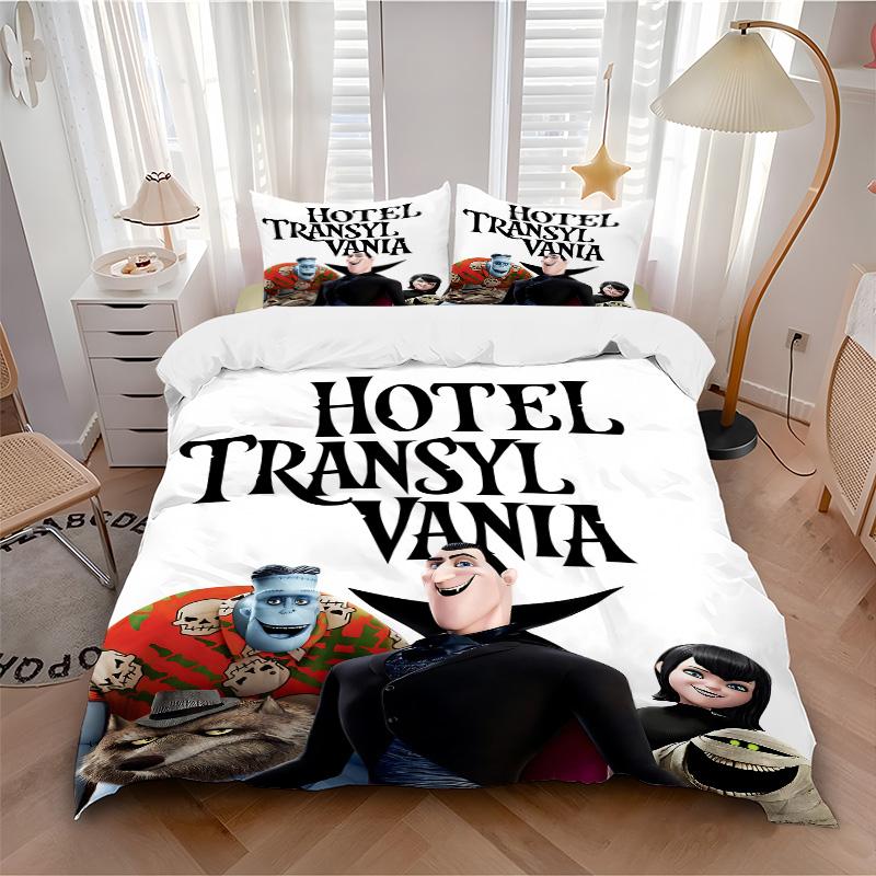 Hotel Transylvania Adventure Print 3Pcs Bedding Setduvet Cover With 2 Bedropillowcase Home Birthday Gift