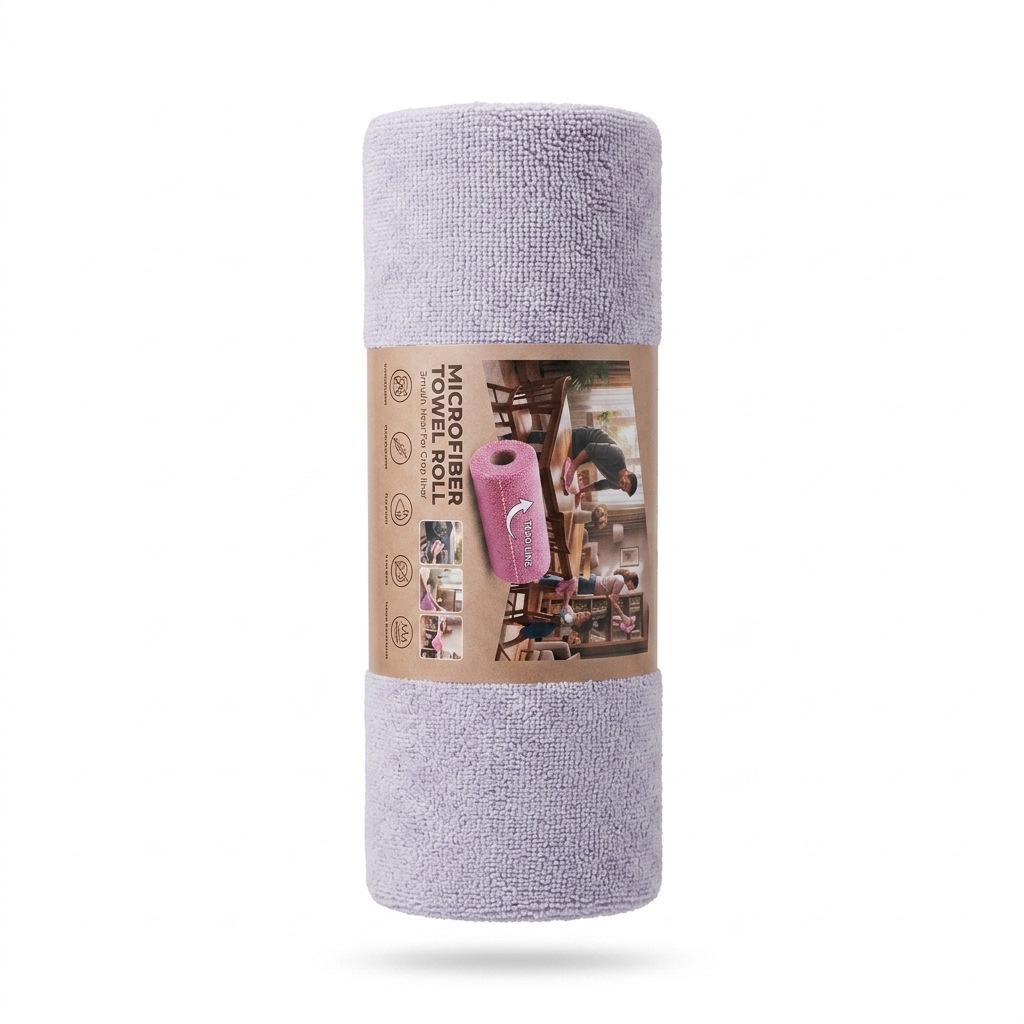 Thickened Polyester Disposable Dish Scrubber Cloth - All-Purpose, Hand-Tear Wipes for Kitchen and Housework.