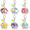 TV Anime "Honey Lemon Soda" X Sanrio Characters 01 [Mini Character Illustration] Acrylic Keychain with Parts Complete Set (6 Pieces Per Box)