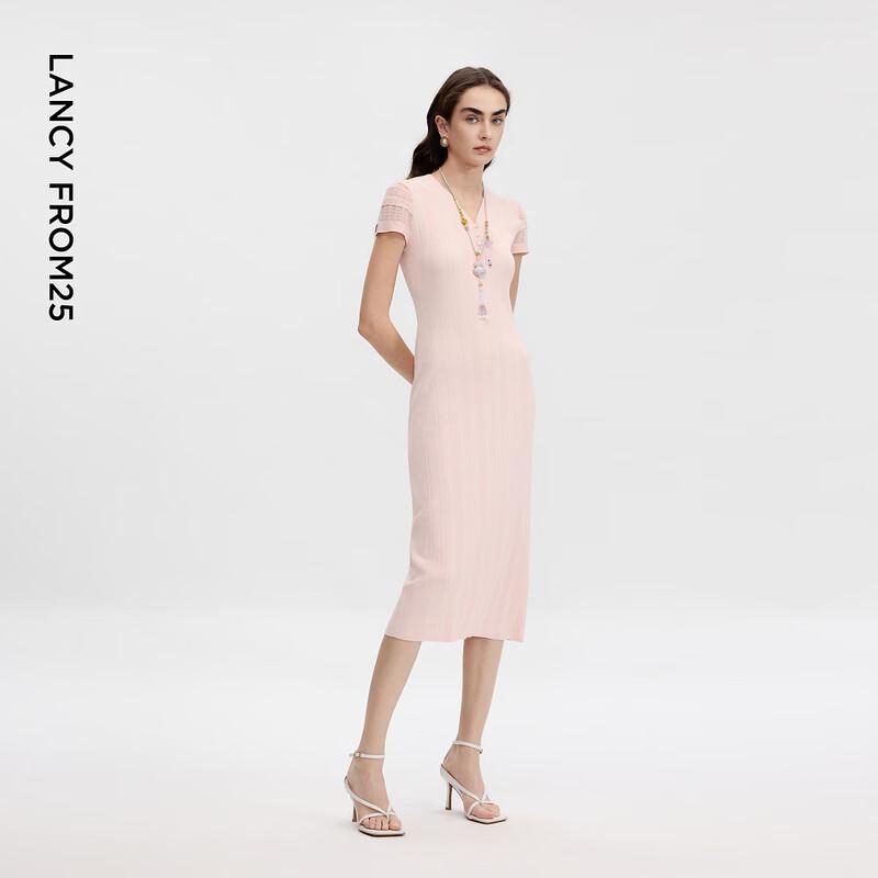 Women's V-Neck Short Sleeve Midi Dress