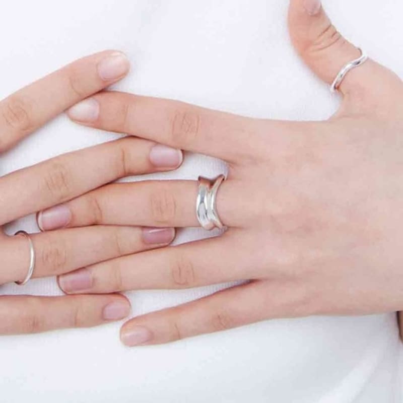 NOT THAT SPICY Daring Baekja Collection Reverse Ring_Silver