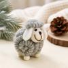 Wool Felt Christmas Sheep Figurine Soft Cartoon Sheep Doll New Mini Sheep Statue  Home Decor