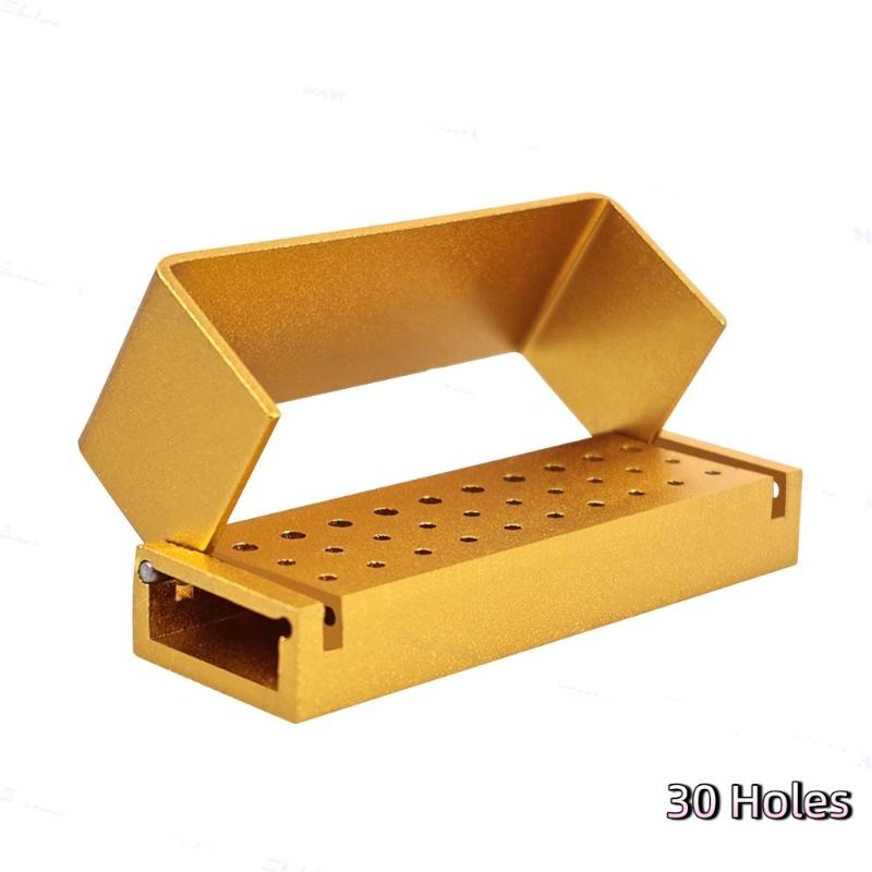 Dental Diamond Burs Drill Disinfection Block 30 Holes Multicolour High Speed Handpiece Burs Storage Organization Holder