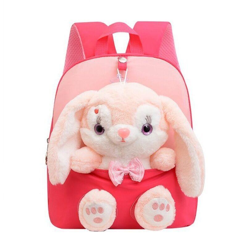 Adorable Rabbit Plush Backpack For Girls With Breathable Lightweight Durable Design