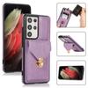 For Samsung Galaxy S25 Ultra Case Card Holder Kickstand PU Leather + TPU Phone Cover with Shoulder Strap