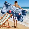 Drake Maye Print Beach Towel, Large Soft Quick Dry Towel for Beach Camping Swimming