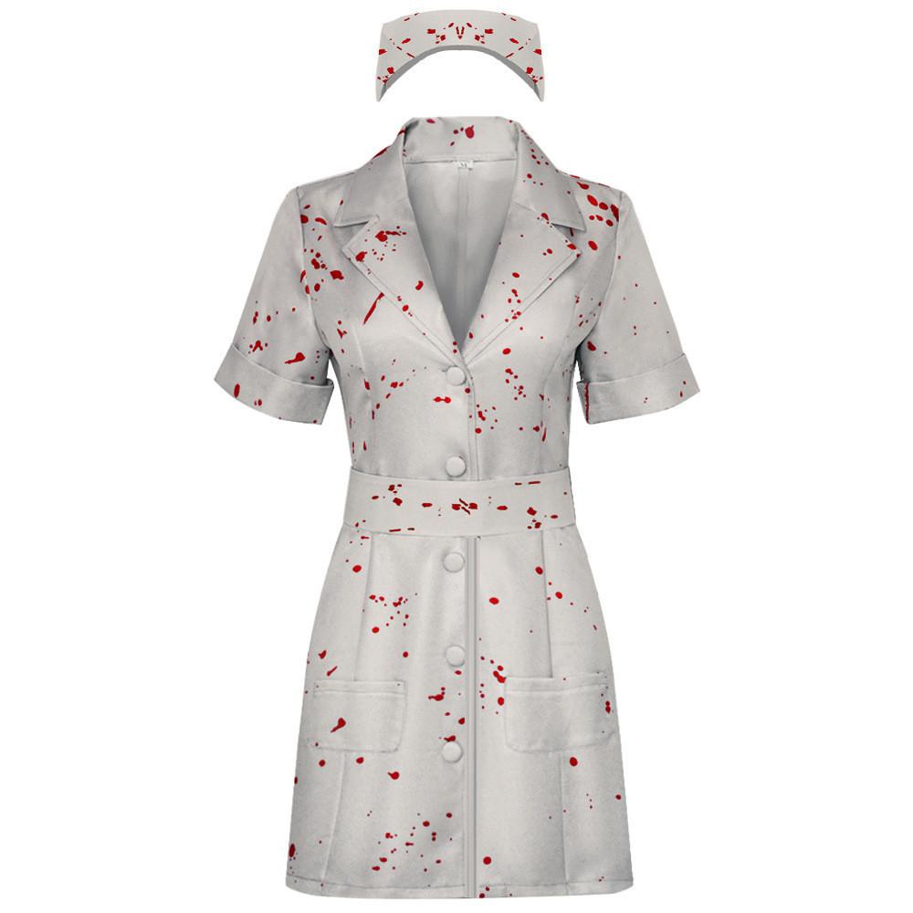Silent Hill 2 Nurse Cosplay Costume For Women Scary Zombie Role Play