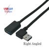 90 Degree Up Down Left Right Angle USB 3.0 Male to Female Extension Cable 5Gbps High Speed Data Transfer Cord for Laptop PC Hard Drive 0.3m 0.6m 1m