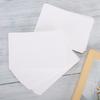 100Pcs White Cardstock Paper Thick Chipboard  Used for Book Cover Tagboard Photobook EnvelopeRound Angle
