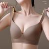 Large Size Smooth Surface Bra for Women Seamless Bra Double Breasted Slim Gathered and Adjusted Bra