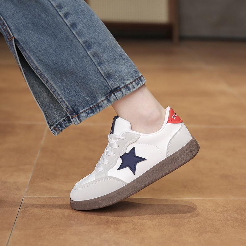 New little white shoes children's stars female students leisure sports versatile board shoes