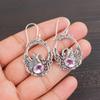 Morganite Gemstone 925 Sterling Silver Jewelry Drop/Dangle Earrings1.64" For Her CE-2-18