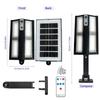 Outdoor Solar Street Light with Remote Control Solar Security Light 6500K Dusk To Dawn Motion Sensor Light for Garden Patio
