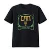 Kann Future Days Siebdruck Schwarzes T-Shirt Retro Design vintage Gewaschen Streetwear Designer Kleidung Mode Atmungsaktiv Lässig