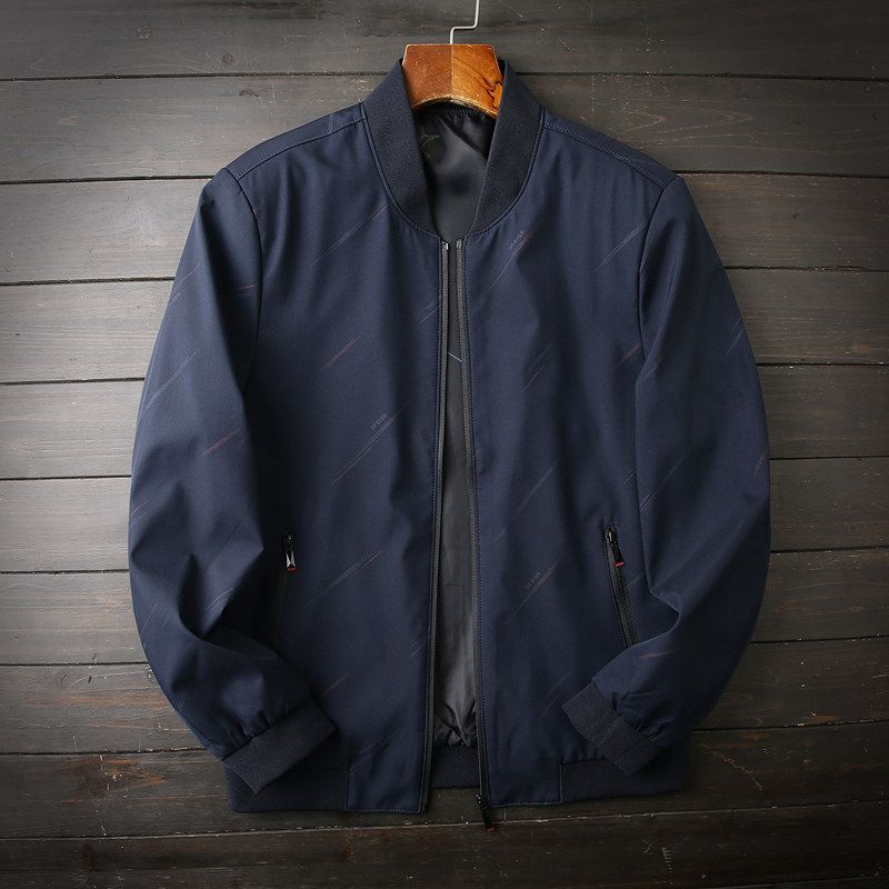 Simple and Easy to Wear, Export Men's Clothing Factory Surplus, Spring and Autumn Light Business Baseball Collar Jacket, Casual Outerwear for Men