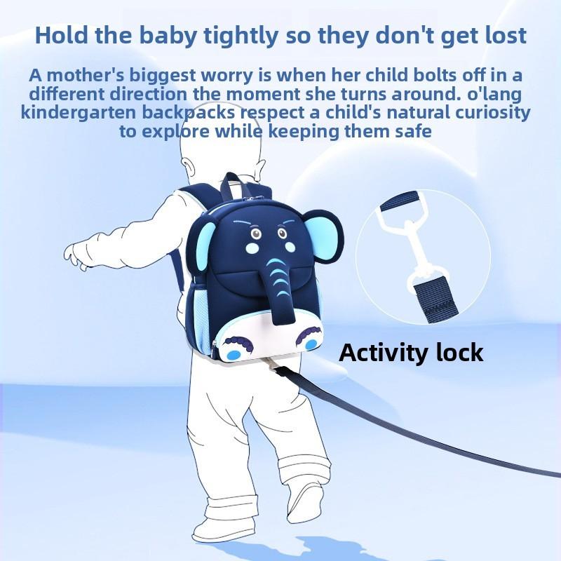 Kids Cartoon School Backpack With Dacron Material For Preschool Children