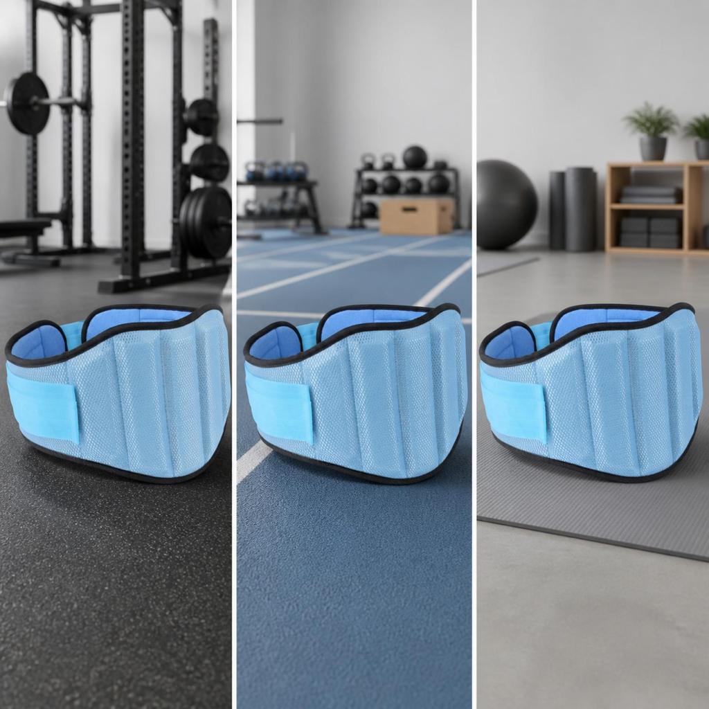 Padded Belt with Mesh Exterior Breathable for Heavy Lifting, Gym Goers