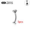 ASTM F136 Titanium 14G Belly Button Rings piercing set Nose Stud Labret Lip Stud Earring Eyebrow Body Jewelry For Women