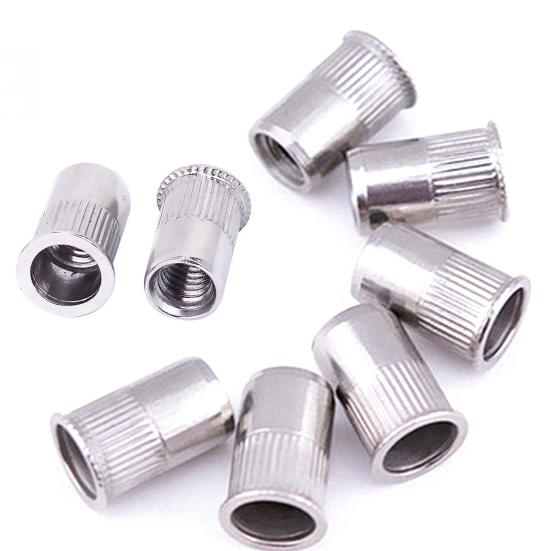 M3-M8 Rivet Nuts Countersunk 50Pcs Corrosion-resistant Head Steel ...