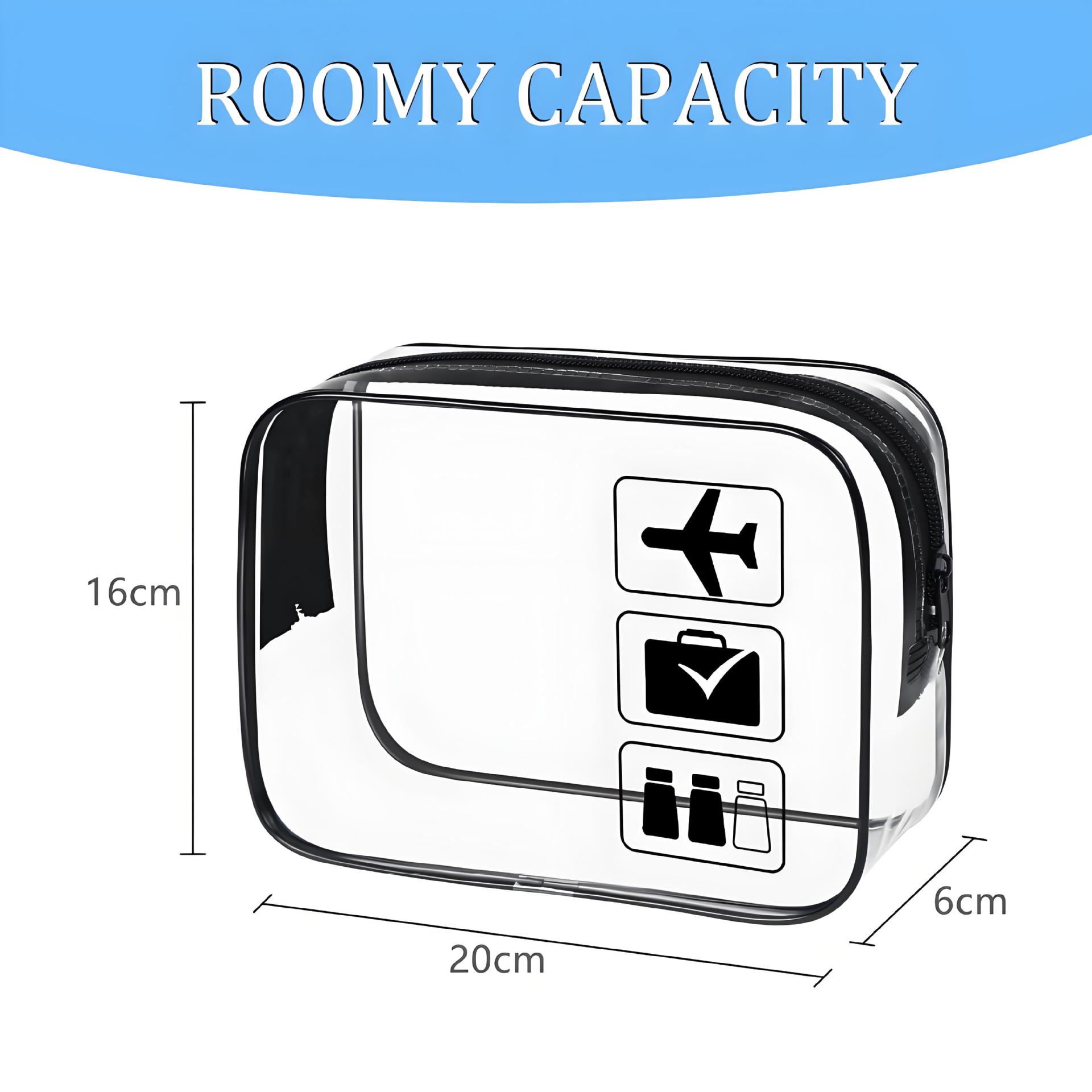 

1/4pcs Transparent Zipper Makeup Bag Organizer Box Men Women Travel Clear Cosmetic Bag Waterproof Toiletry Wash Makeup Bags 1pcs чёрный