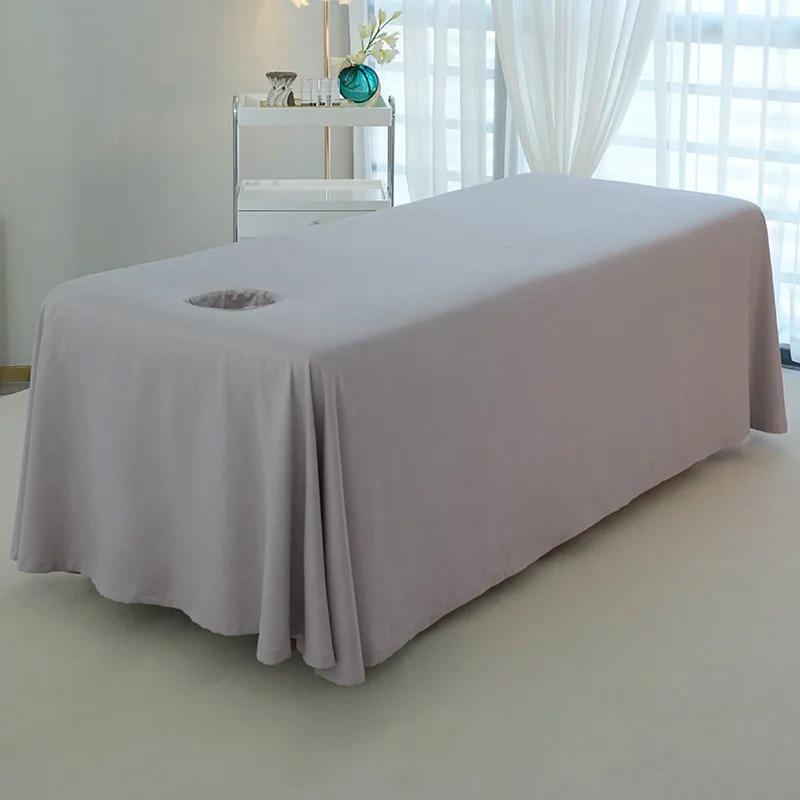 120x230cm for Beauty Salon Skin-Friendly Massage Table Cover Comfortable with Hole Solid Color Bed Cover Massage Table Sheet
