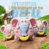 In-Stock Pull-String Elephant Car: Cute Crawling Baby Toy for Holding Head Learning
