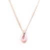Altesse [L2136] - Collier acier 'Chorégraphie' céramique rose