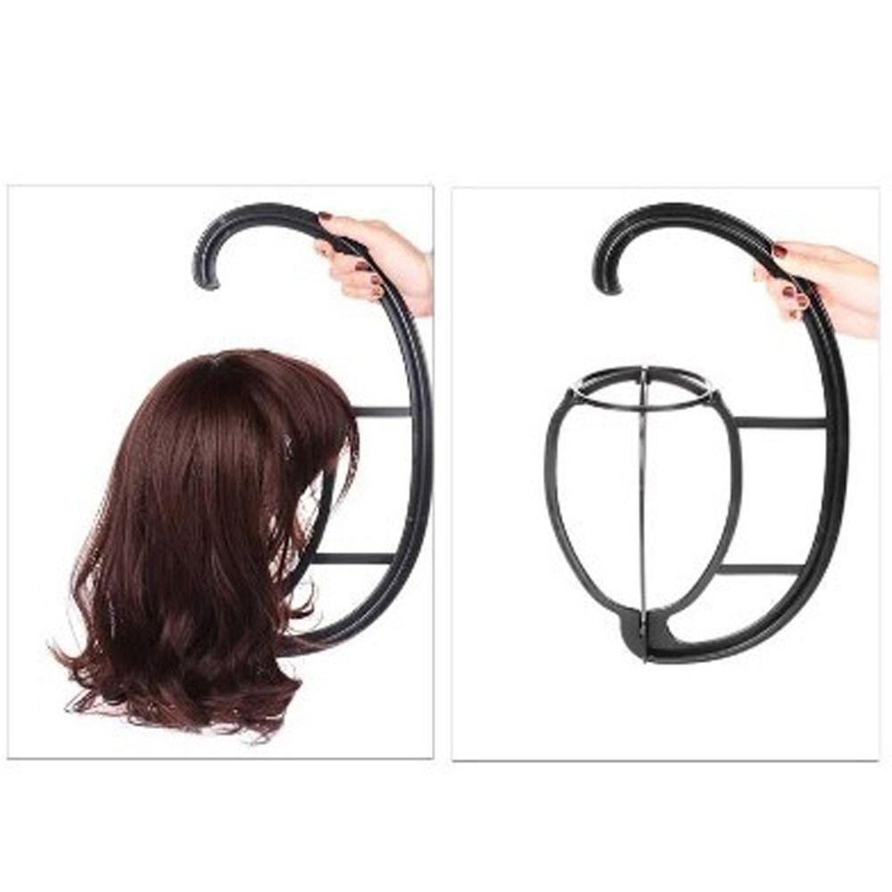 Wig Dryer Hanging Wig Stand Black Pink Hat Wig Display Holders for Multiple Wigs