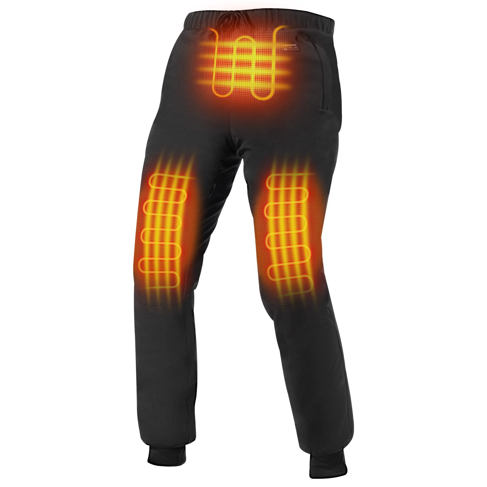 

KEMIMOTO Electric Heated Motorcycle for and Temperature and Direct Power Supply from the Easy Size L Pants, 12V, Fall, Winter, Spring, Three-Area чёрный