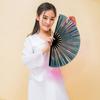 Folding Fan 13 Ribs Burr Free Brilliant Color Transparent Handheld Fan 13 Inch Large Shining Rave Hand Fan Performance Prop