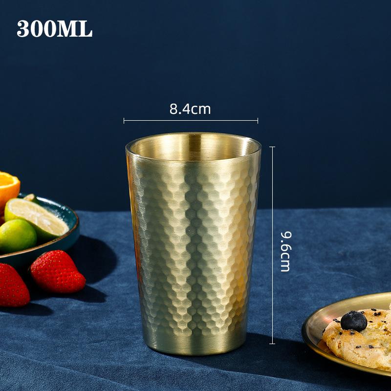 304 Stainless Steel Beer Mug Water Cup Anti Scaling Anti Fall Restaurant Tea Cup Coffee Drink Cup