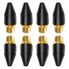 20 Pcs Black Rubber Tip Air Nozzle Parts Air Nozzle Air Compressor Blower Nozzle for Air Blow Handguns Tool Air Tool Par