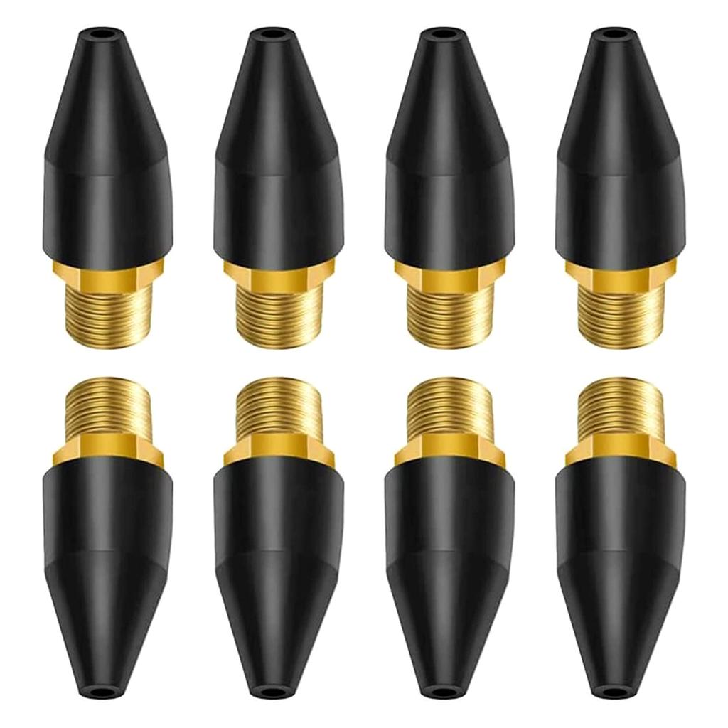 20 Pcs Black Rubber Tip Air Nozzle Parts Air Nozzle Air Compressor Blower Nozzle for Air Blow Handguns Tool Air Tool Par