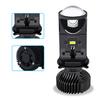 Motorrad LED Scheinwerfer Birne Hohe Helligkeit Fischaugen Lampe Kit Aluminium 12‑24V Fern- und Abblendlicht Y8 H4