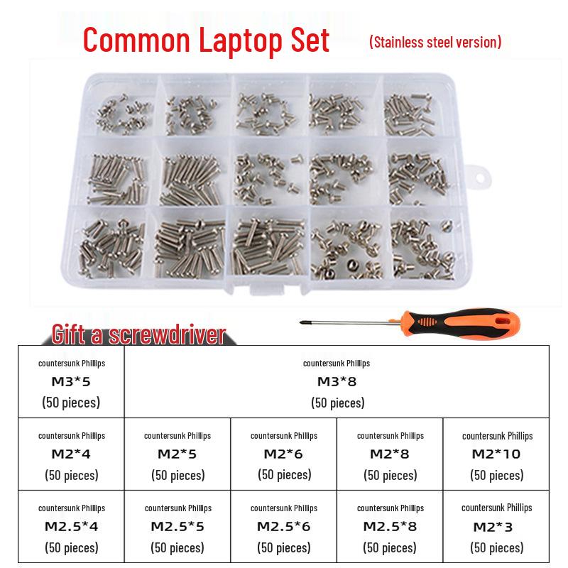 DIY Schraubenset für PC-Gehäuse, Mainboards und SSDs