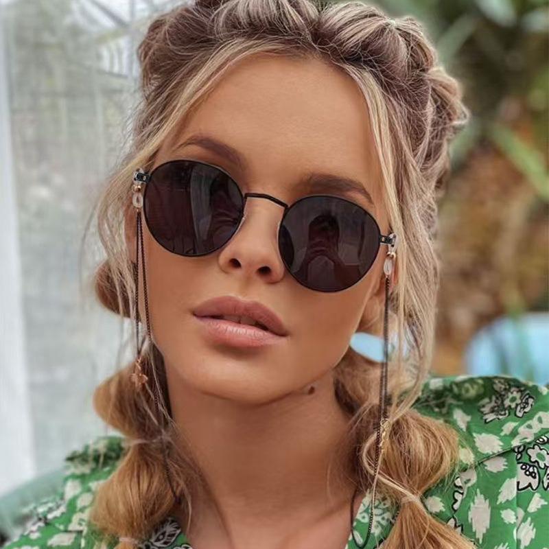 Retro Fashion Round Metal Unisex Sunglasses For Outdoor Travel